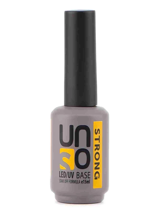 Baza, tirnoq bo'yog'i uchun asos qoplama Uno Strong, 15 ml - 