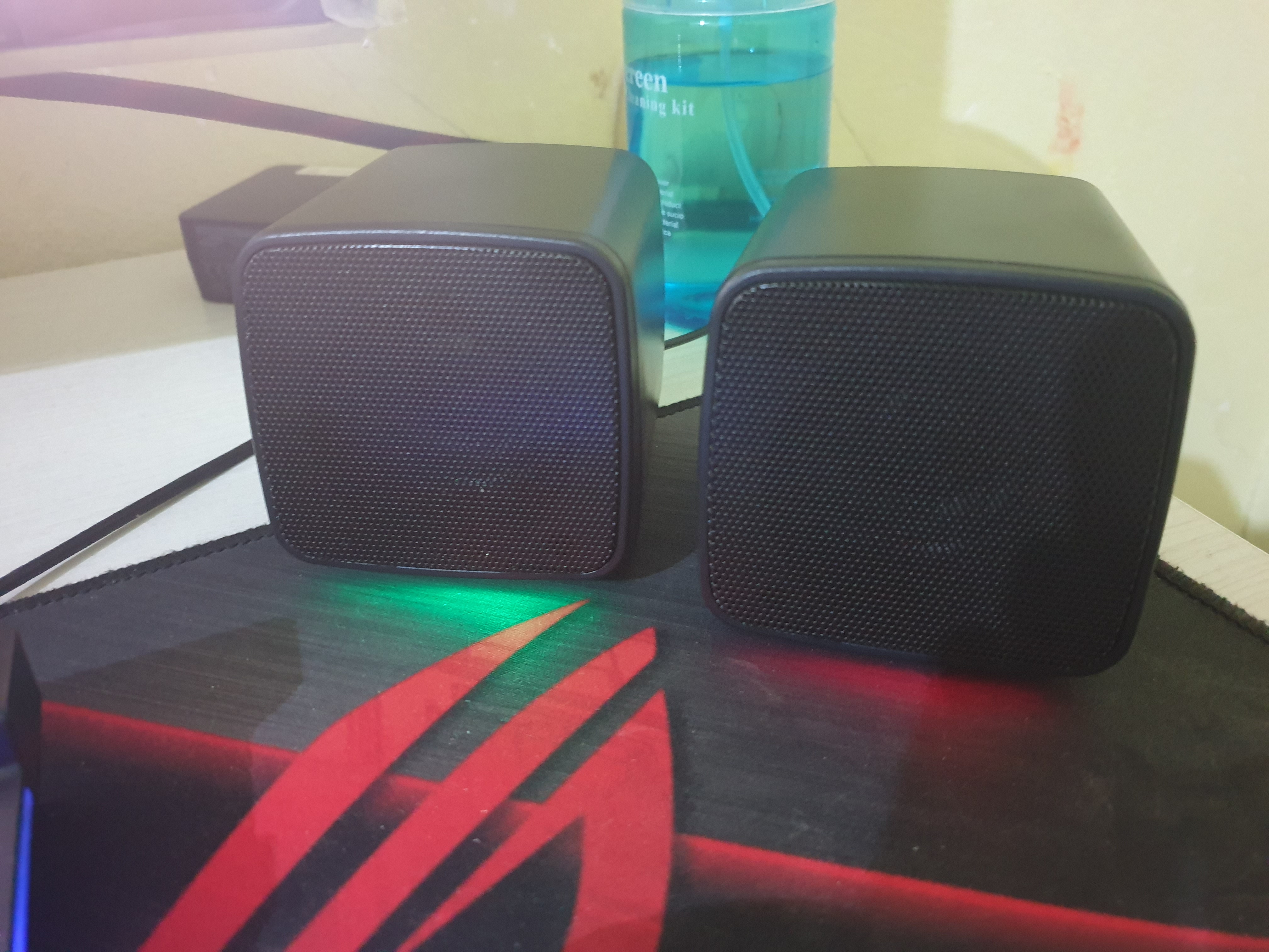 Колонки мини с RGB подсветкой, для компьютеров, смартфонов и ноутбуков, USB