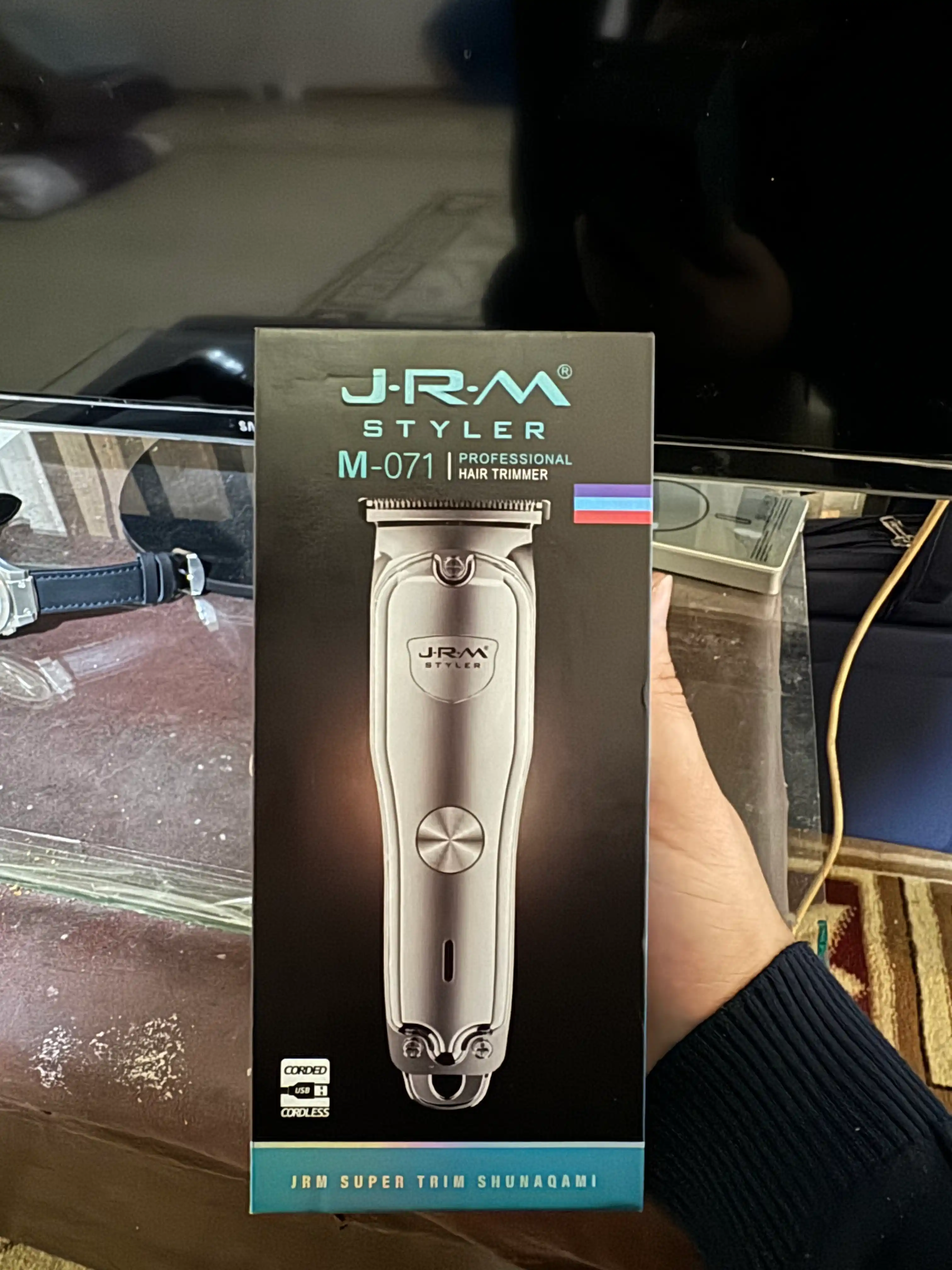 Professional soch-soqol trimmeri, metall korpus, USB quvvatlagich