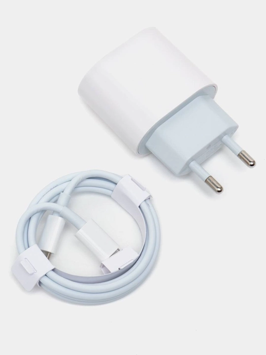 Зарядное устройство для iPhone, быстрая зарядка 20 Вт и кабель Type-C - Lightning - 