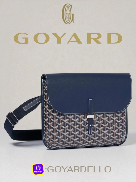 Мужская сумка через плечо Goyard, кросс боди барсетка гоярд синий белый черный вип гоярд - 