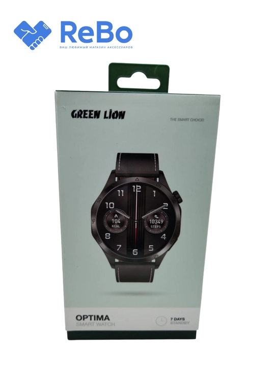 Green Lion Optima Smart Watch, умные часы, черный цвет, 7 дней в режиме