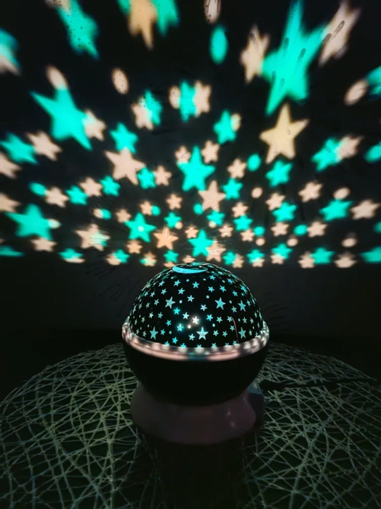 Ночник 3D проектор звездного неба, светильник светодиодный вращающийся, подарок ребенку