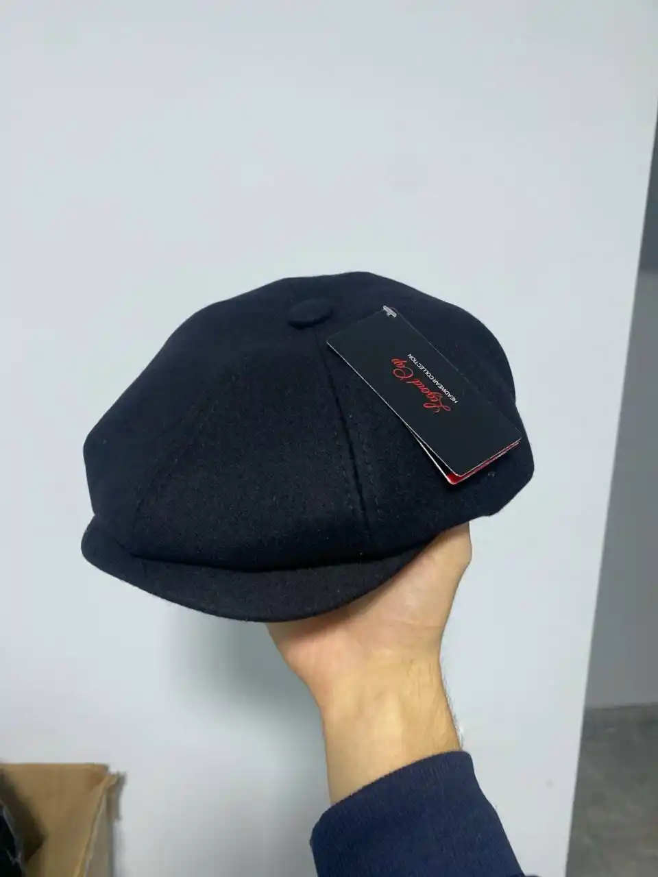 Erkaklar kepkasi, sakkiz qirrali issiq furajka, klassik kepka, bosh kiyim