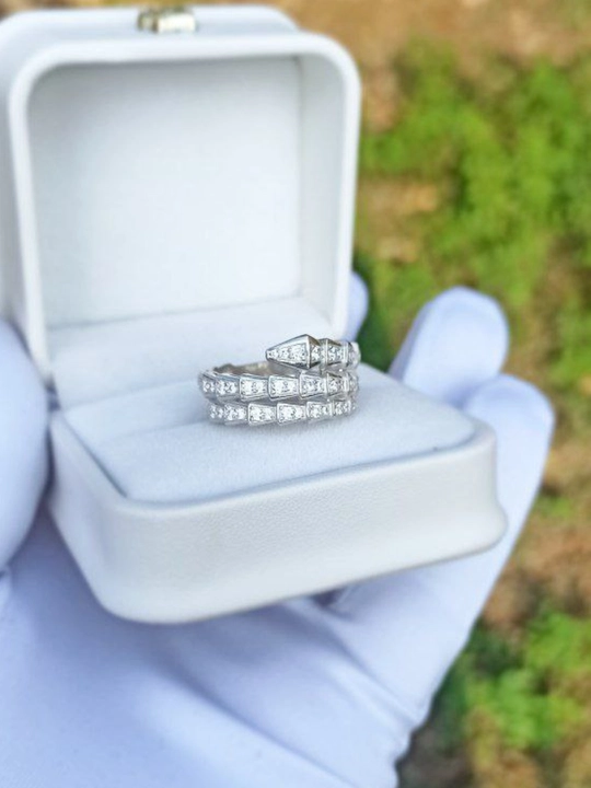 Серебряные кольца, серебро 925 пробы, (в форме змеи)