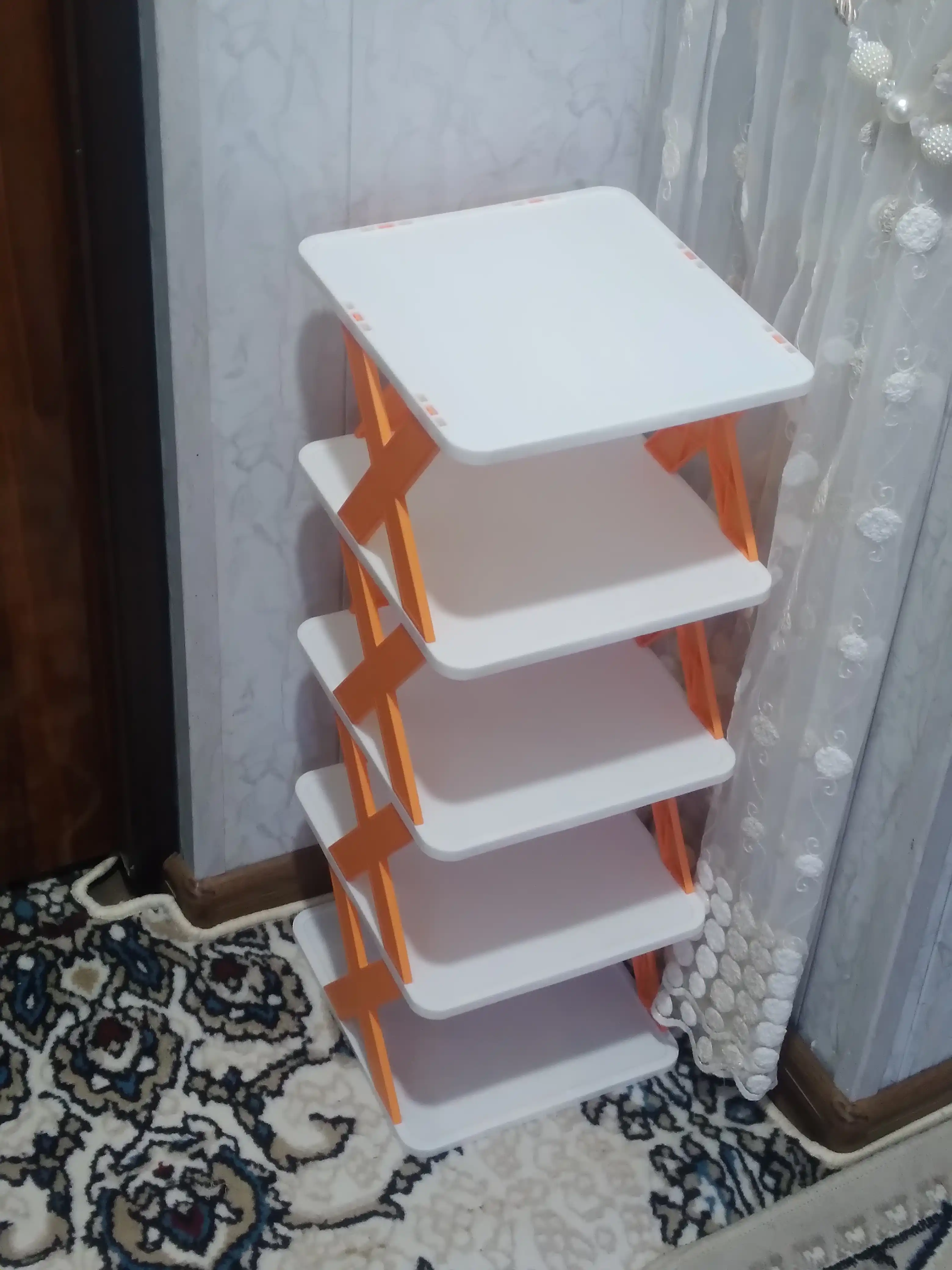 Полка для хранения обуви, обувница, складная, стеллаж, этажерка, 3, 4, 5 ярусов