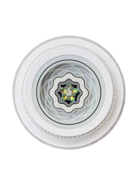 Plafon Hi-Tech Minimalism, 2 pog‘onali, shishali yopiq, 3 xil yonish - 