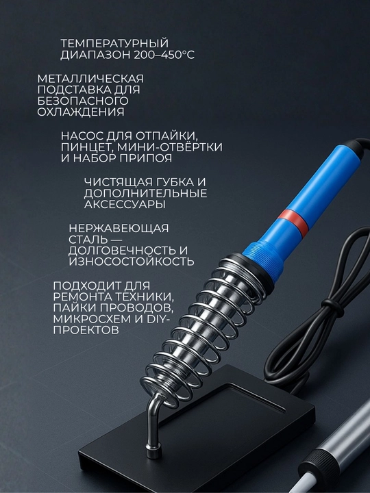 60 Vt quvvatli elektr kavsharlagich, taglik, asboblar to‘plami 9 ta, 1 ta