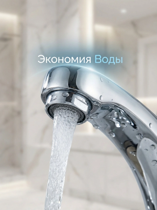 Кухонный смеситель с керамическим картриджем и регулировкой воды