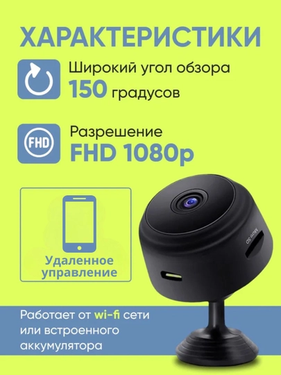 Мини-камера A9 Подключение к Wi-Fi