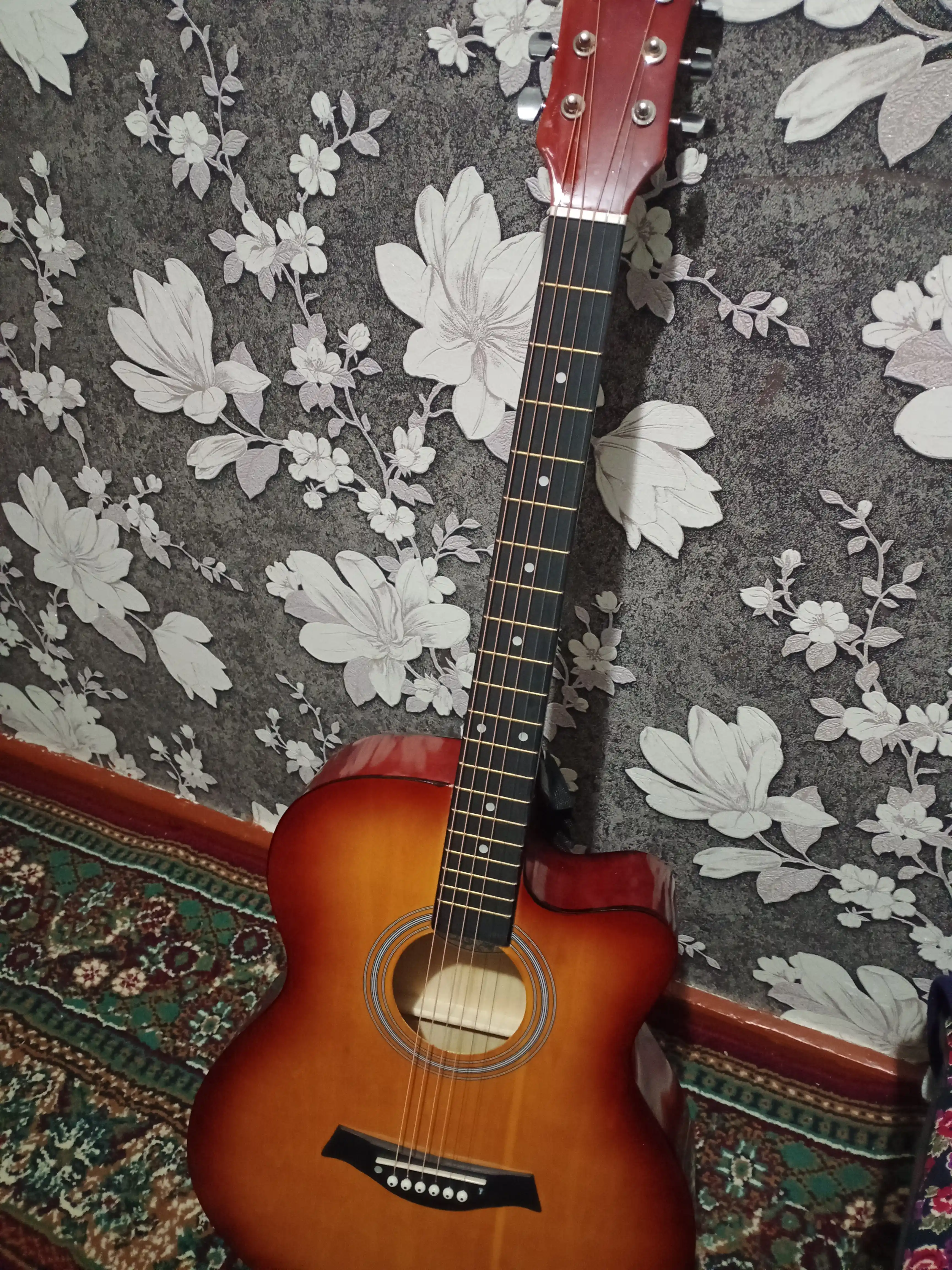 Kabat 40-Dyumli Akustik Gitara 6 torli, boshlovchilar uchun, to'plam 12 tasi 1 da, 105-sm