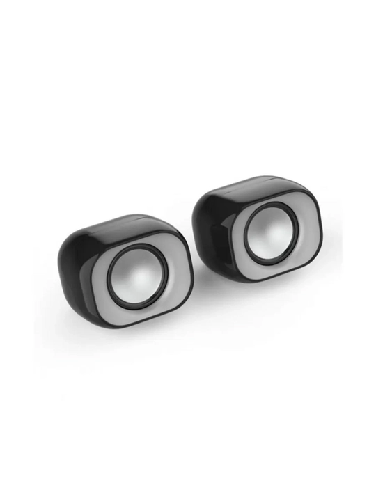 Компьютерные колонки, акустическая система 2.0, питание от USB, черные - 