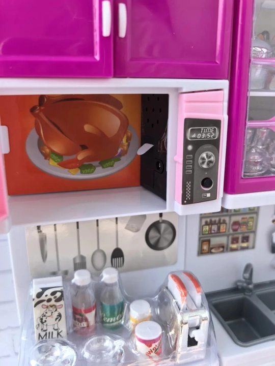 Игровая кухня для девочек, современный кухонный гарнитур — от 3 лет