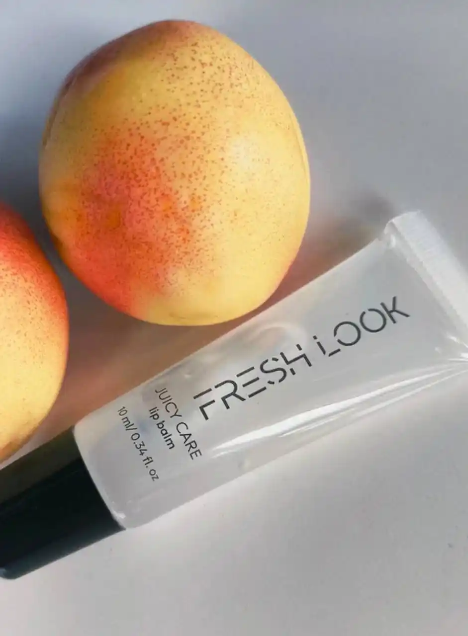 Блеск для губ аромат персика FRESH LOOK Juicy care lip balm прозрачный 10ml