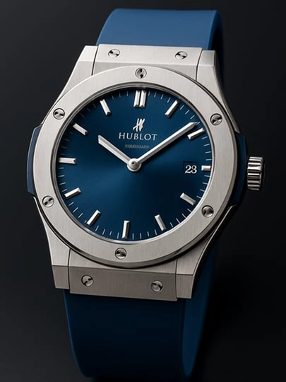 Часы мужские, HUBLOT, классические — VINTAG1-45W0041-СИНИЙ
