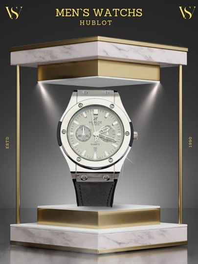Часы мужские, HUBLOT, классические — VINTAG1-45W0041-ПРОЗР