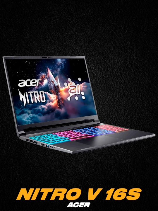Acer Nitro V16s/16" WUXGA IPS 180Hz/AMD Ryzen 7-260/DDR5 16GB/512GB SSD/NVIDIA RTX5060 8GB