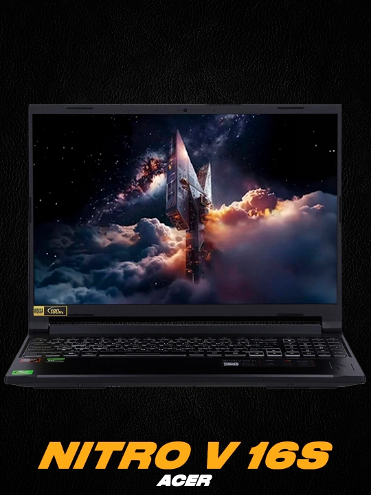 Acer Nitro V16s/16" WUXGA IPS 180Hz/AMD Ryzen 7-260/DDR5 16GB/512GB SSD/NVIDIA RTX5060 8GB