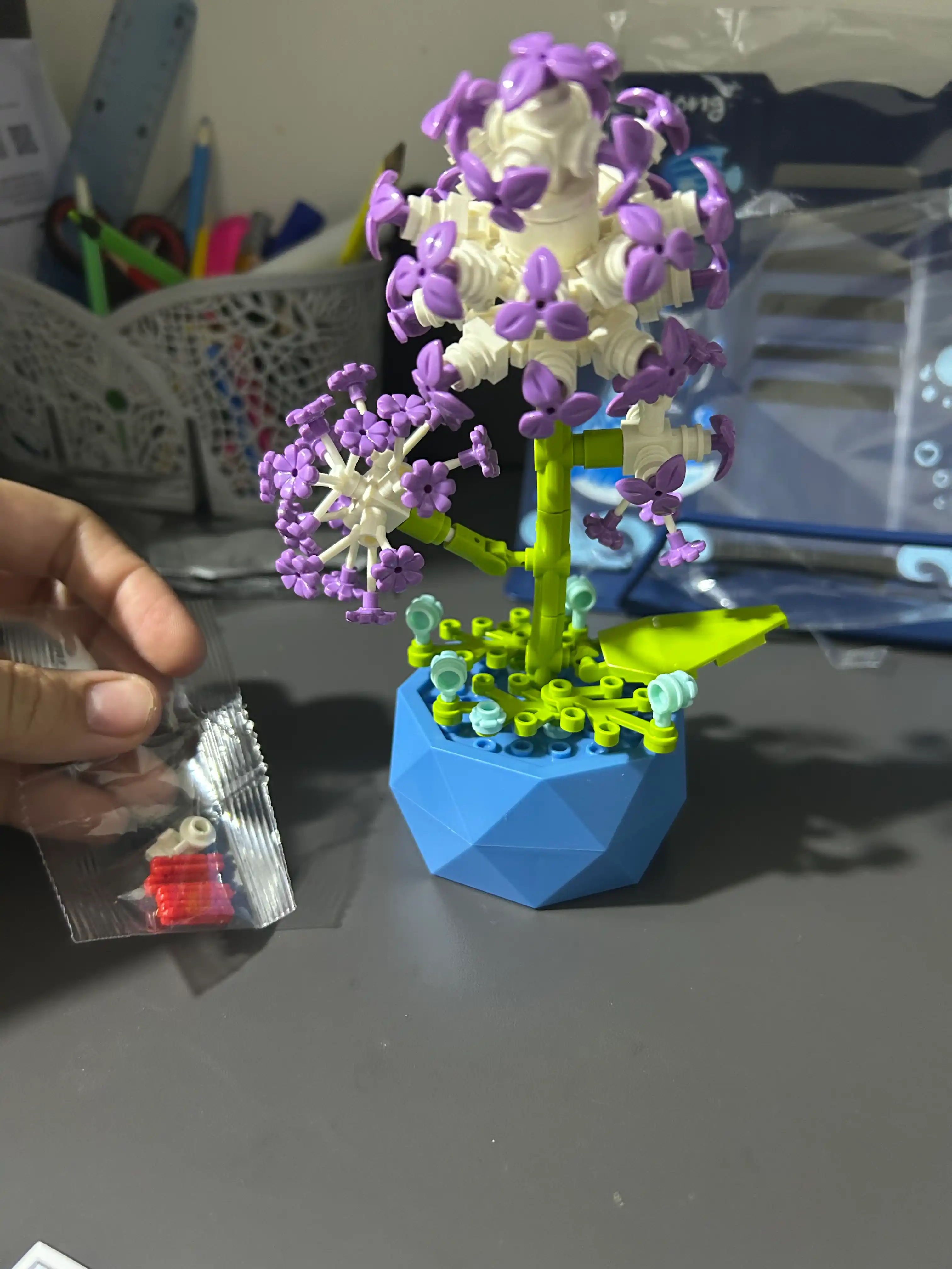 Konstruktor 3D gullar. Gullarni yig‘ish uchun to‘plam, Lego bilan mos keladi
