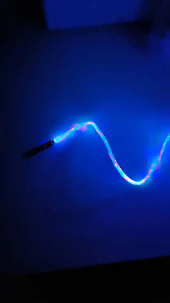 Кабель type-c usb 4 в 1 быстрая зарядка телефона светящийся