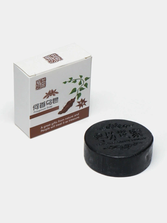 Soch o‘sishi va qorayishi uchun Polygonum, tabiiy sovun shampuni, grechka ekstrakti bilan