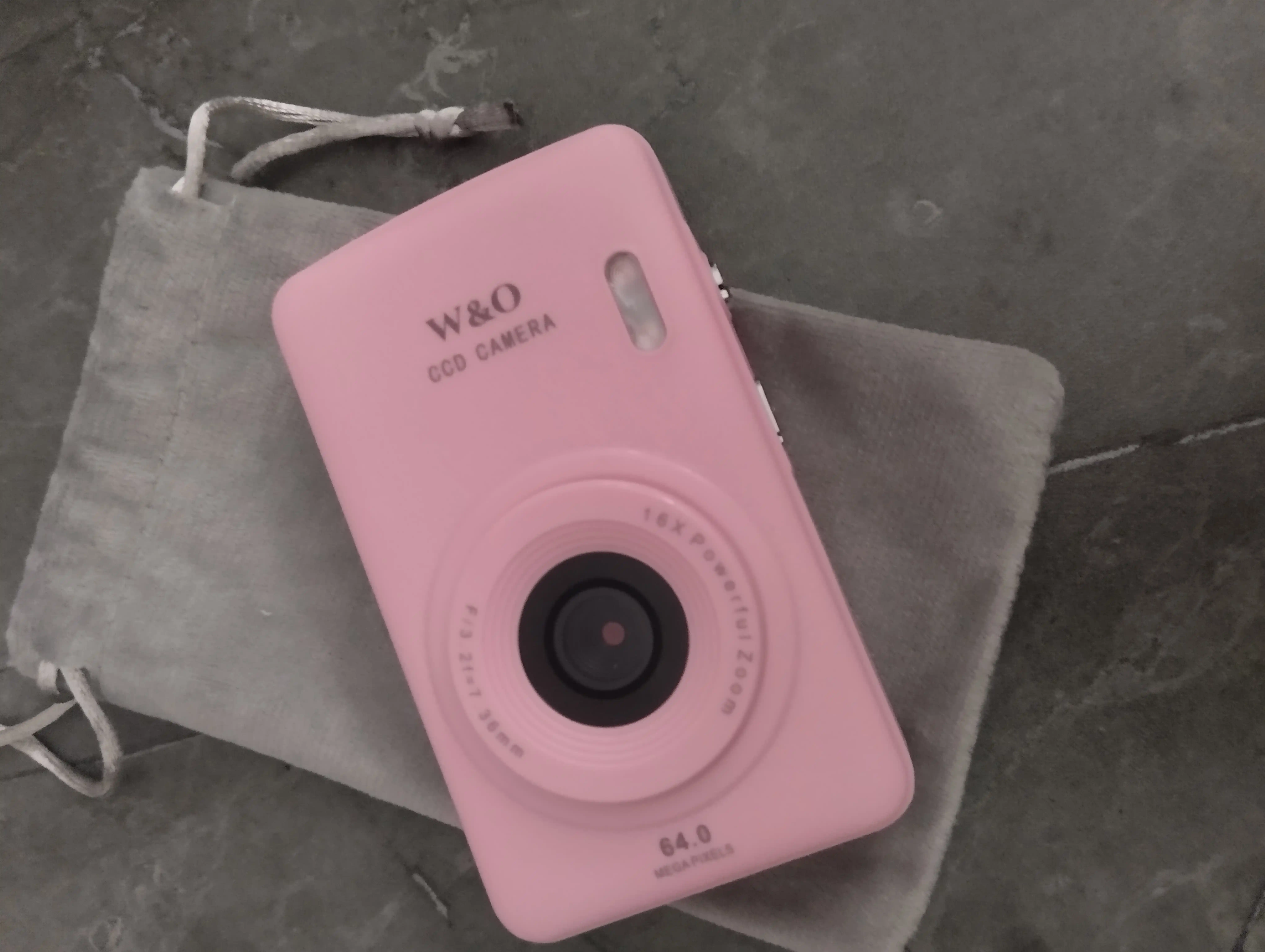 Raqamli fotoapparat 64 MP, Full HD 1080P, 16x zum, 32 GB xotira kartasi retro