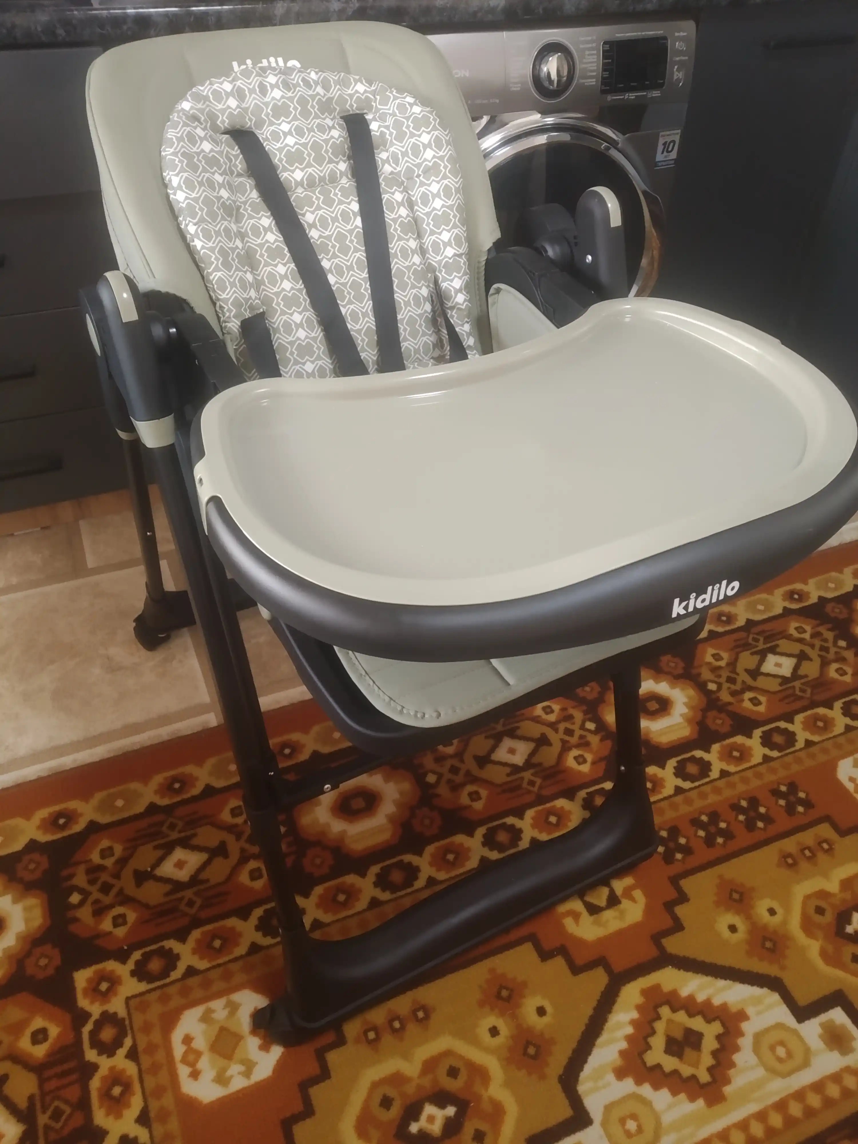 Детский стульчик для кормления+ качели, 2 в 1 Kidilo-8166