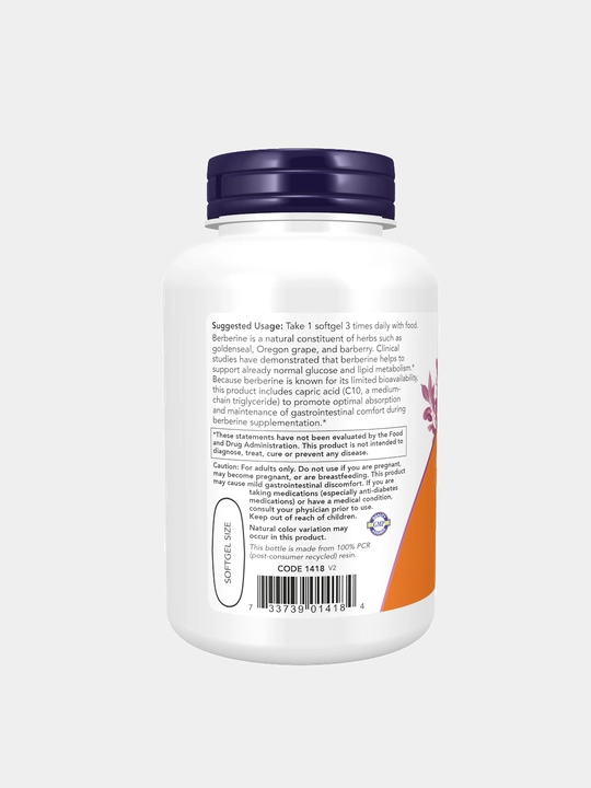 Берберин 400 мг (Berberine 400 mg) 90 капсул, Халяль