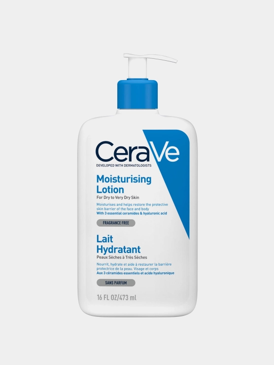 CeraVe Увлажняющий лосьон для сухой и очень сухой кожи лица и тела, 473 мл