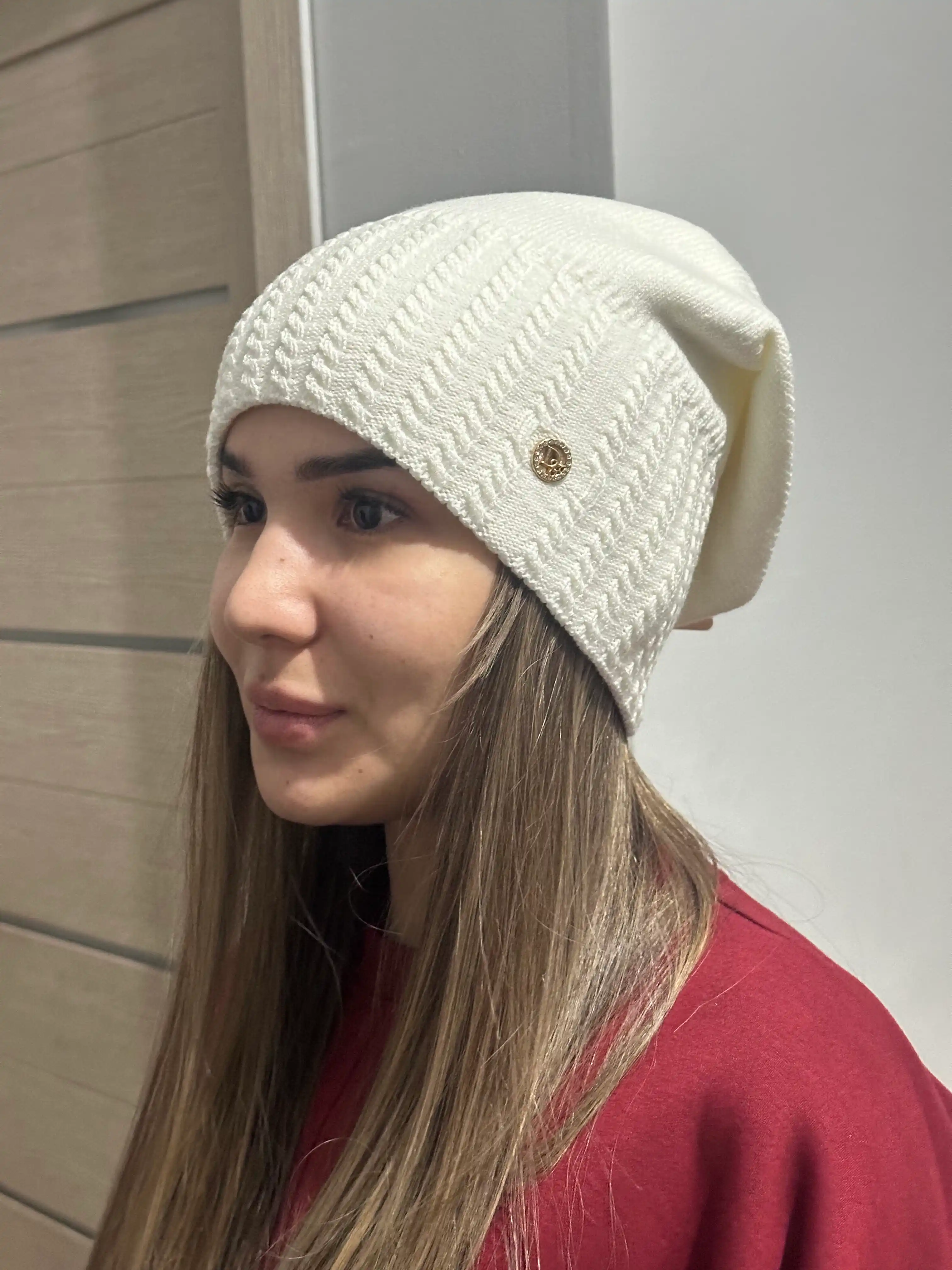 Ayollar to‘qima shapkasi, shapka, issiq qishki bosh kiyim, qalpoq, shapochka, jenski