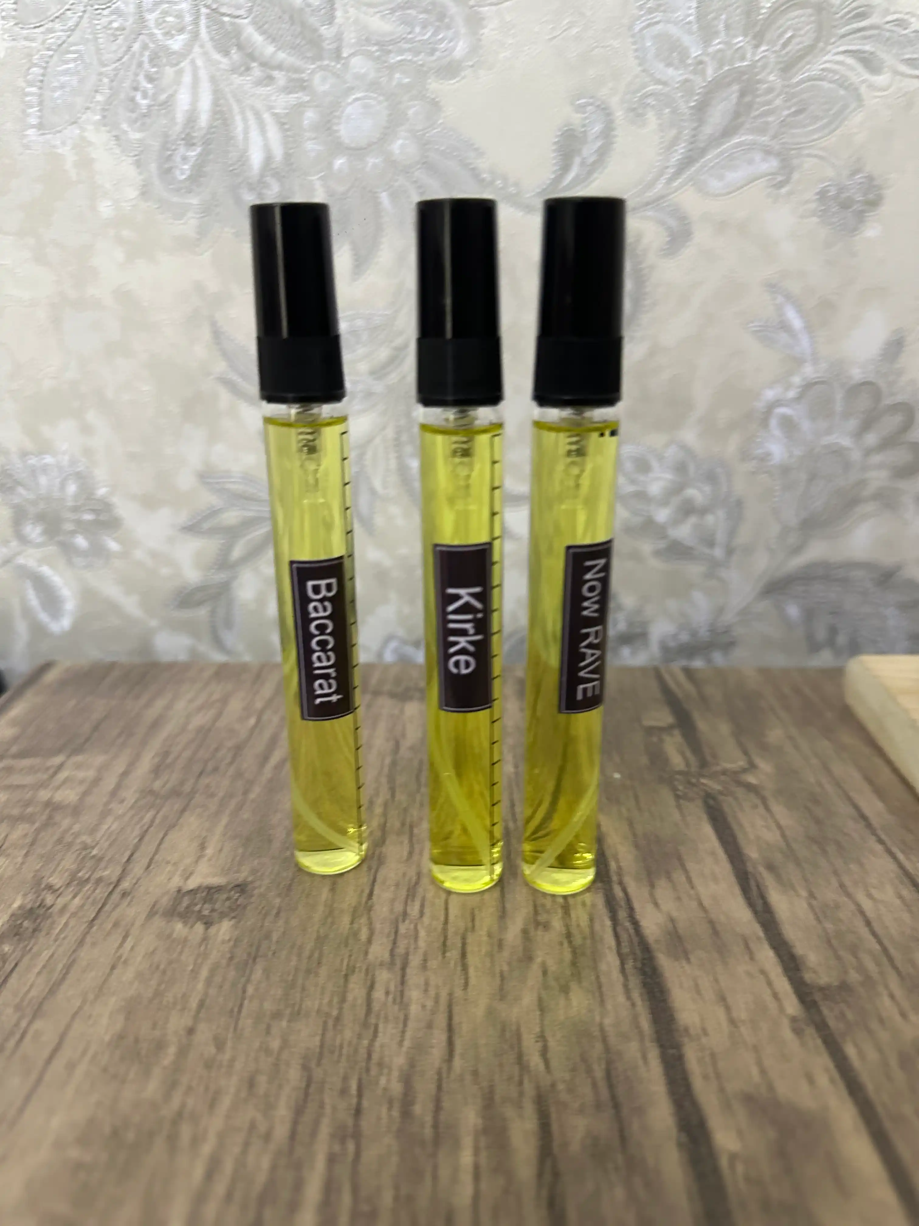 Ayollar atiri, Baccarat, Now Rave, Kirke, 1 ml, 3 ml, 5 ml, 10 ml, 20 ml
