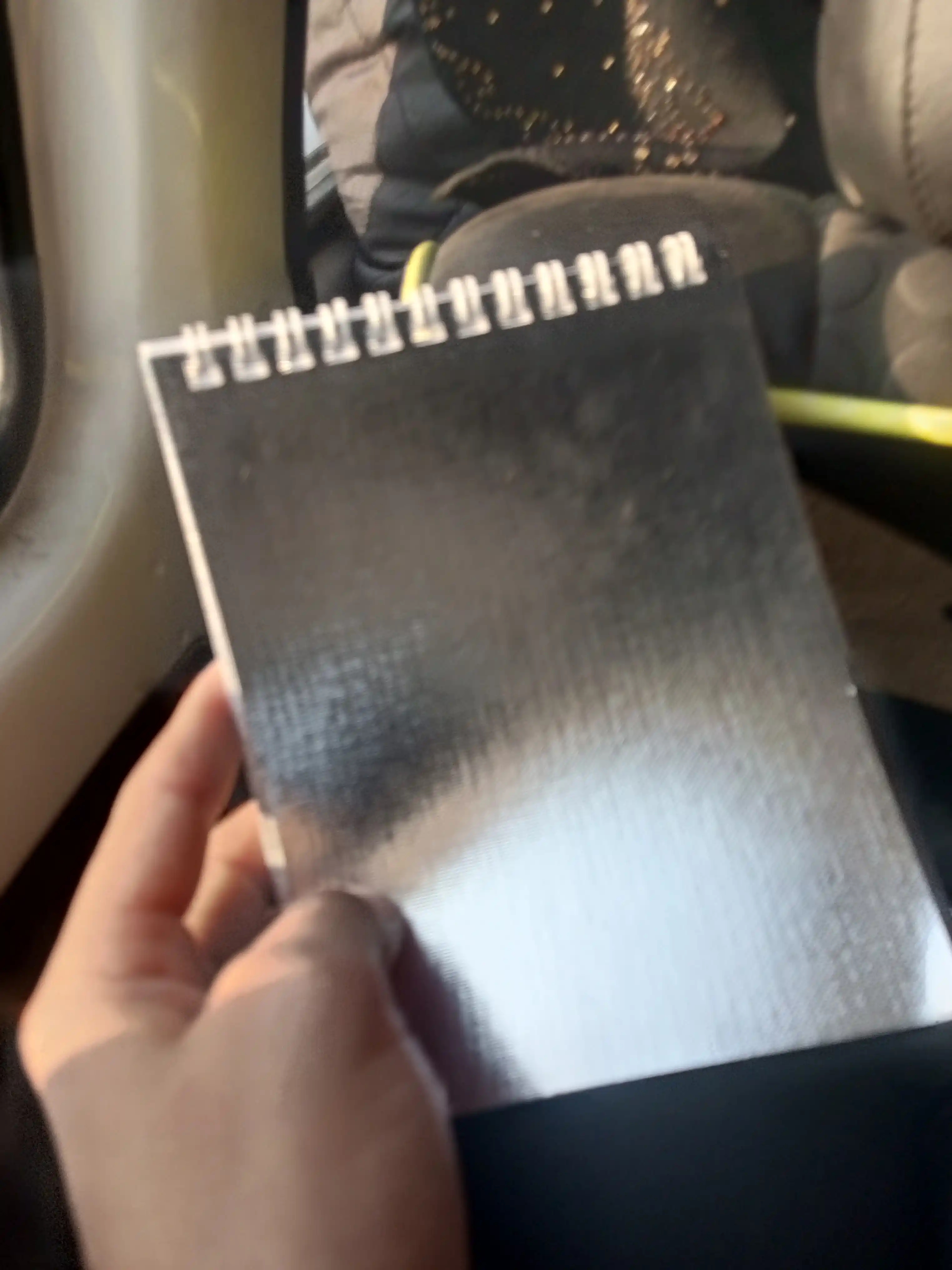 Блокнот на гребне METALLIC, 40 л