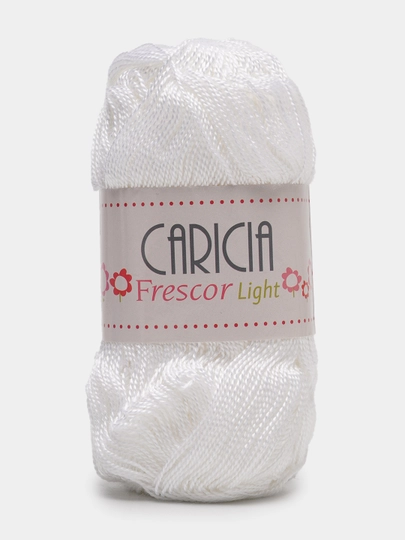 Пряжа Caricia - 375 м, 75 г, 100 % акрил, в упаковке 1 шт — PRYAJA1-CARICI1-БЕЛЫЙ