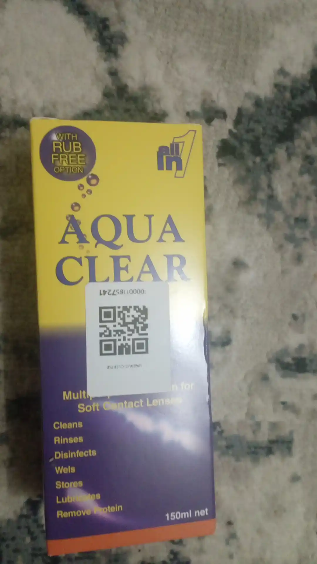 Раствор воды для контактных линз Aqua clear, 150 мл