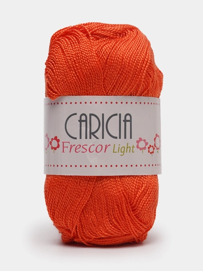 Пряжа Caricia - 375 м, 75 г, 100 % акрил, в упаковке 1 шт — PRYAJA1-CARICI1-ОРАНЖ