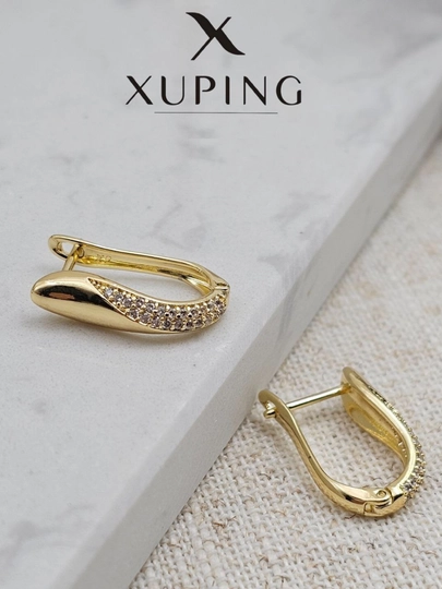 Серьги для девочек и женщин, Xuping — 1001PRT-XUPINGC-КОРАЛЛМЕЛ