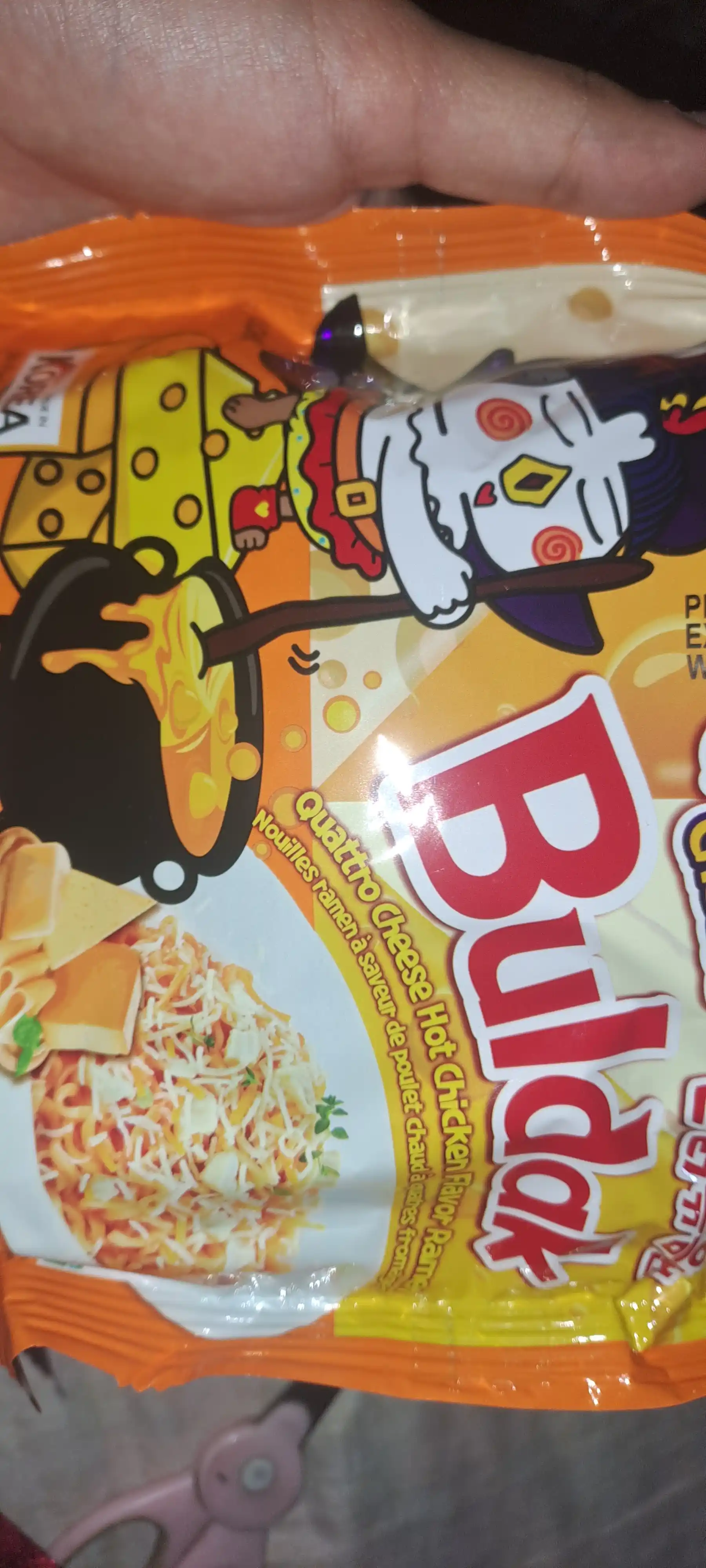 Лапша Hot chicken Ramen-Quattro, Cheese, 145 г