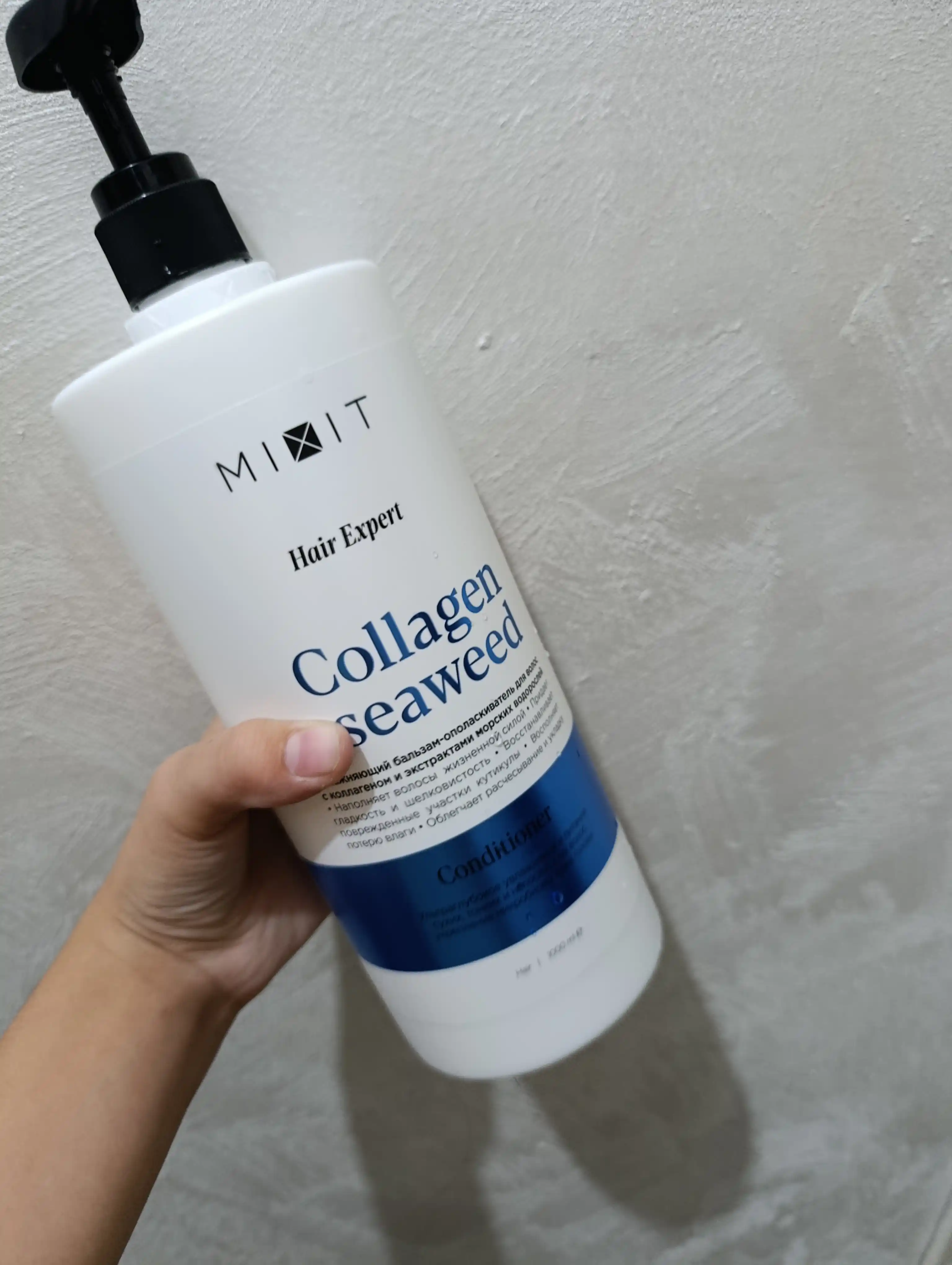 MIXIT soch uchun kollagen va dengiz o‘tlari ekstraktli balzam, 1000 ml
