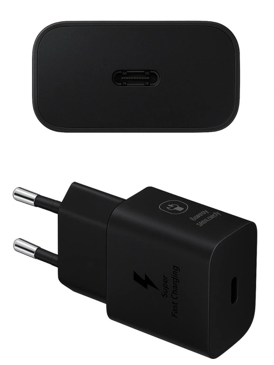 Блок питания Samsung Type-C, мощностью 25 Вт, с кабелем и зарядным устройством USB-C