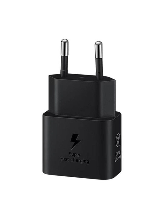 Блок питания Samsung Type-C, мощностью 25 Вт, с кабелем и зарядным устройством USB-C