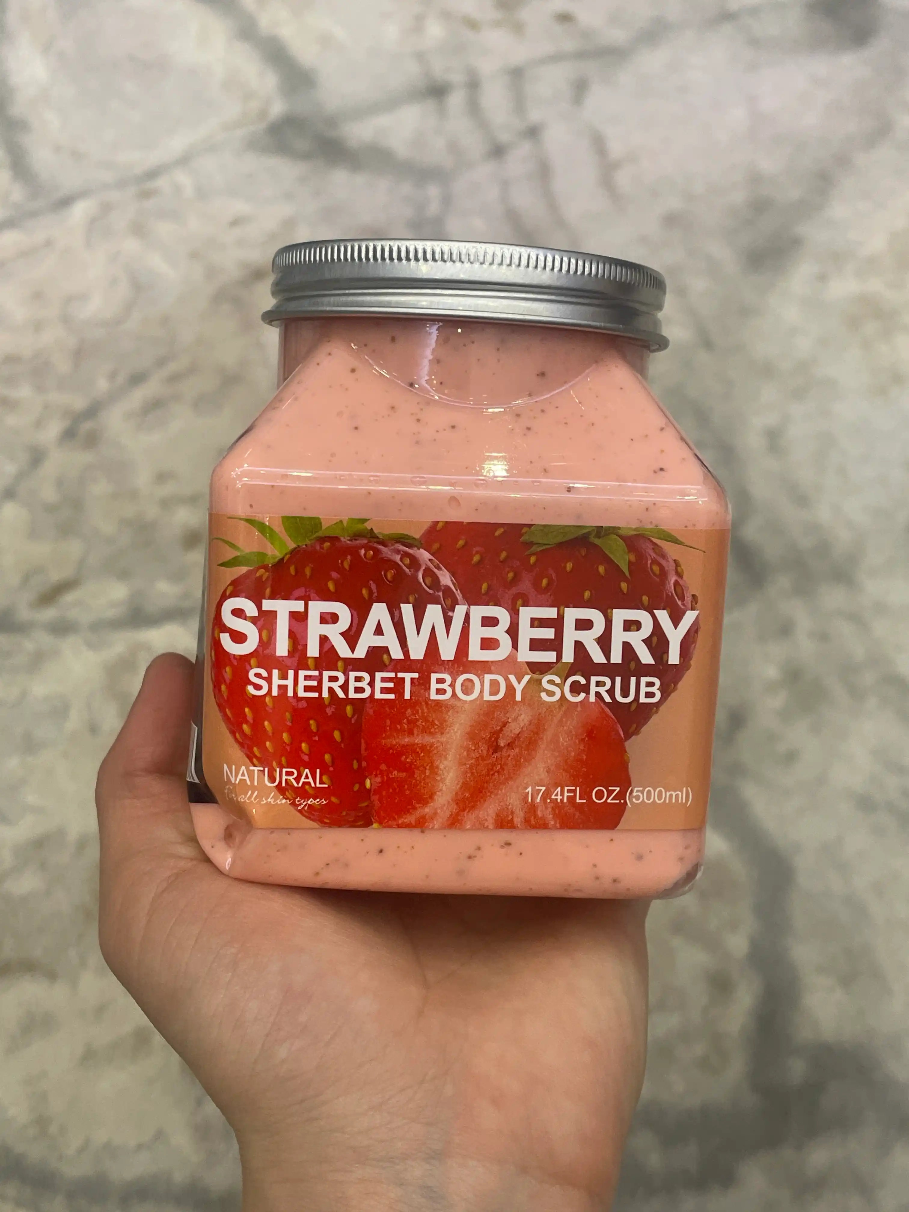 Скраб для тела и лица очищающий пилинг Wokali Sherbet Body Scrub, 500 мл