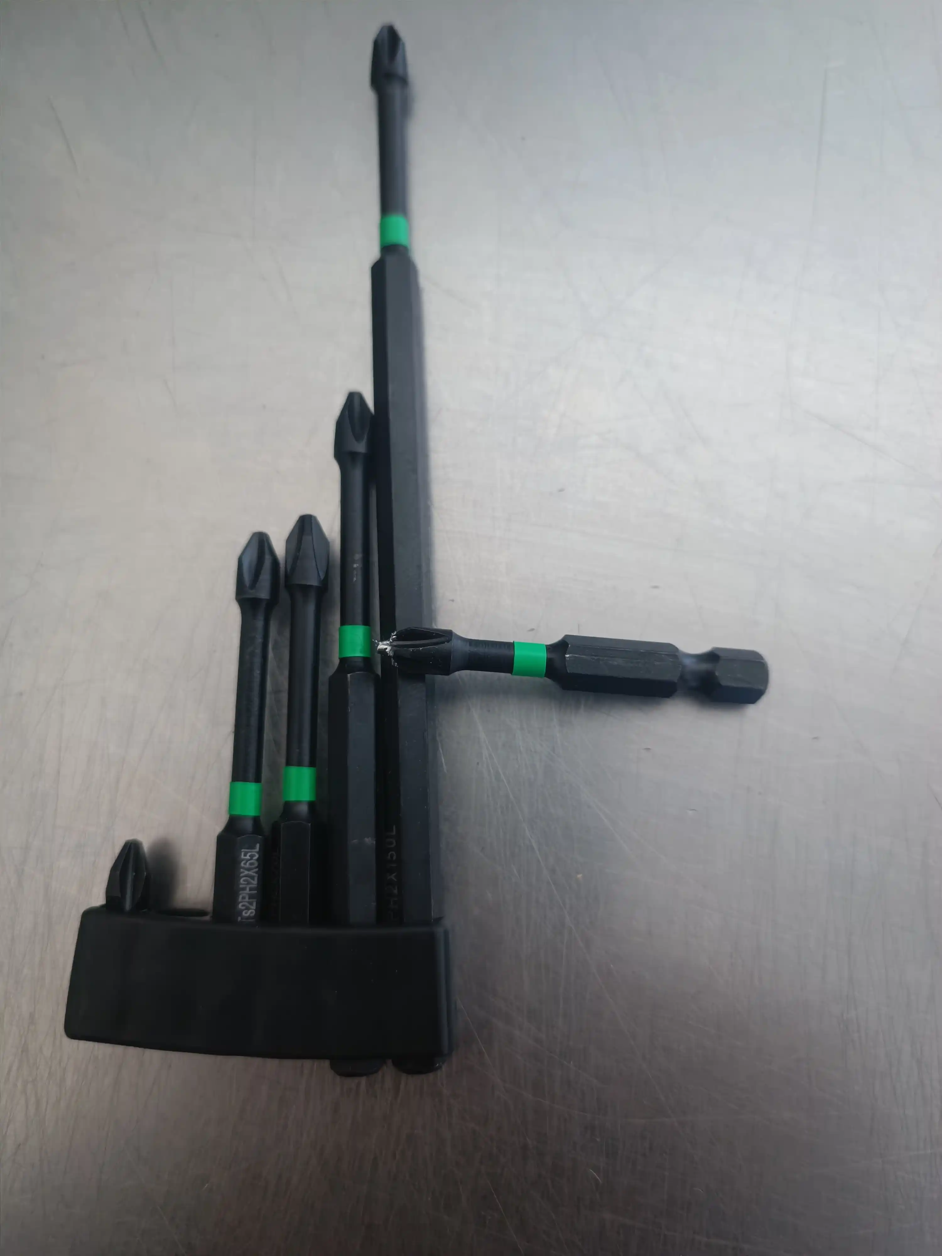 Набор бит, ударопрочных, магнитных, 6 шт, PH2, сталь S2, 25–150 мм
