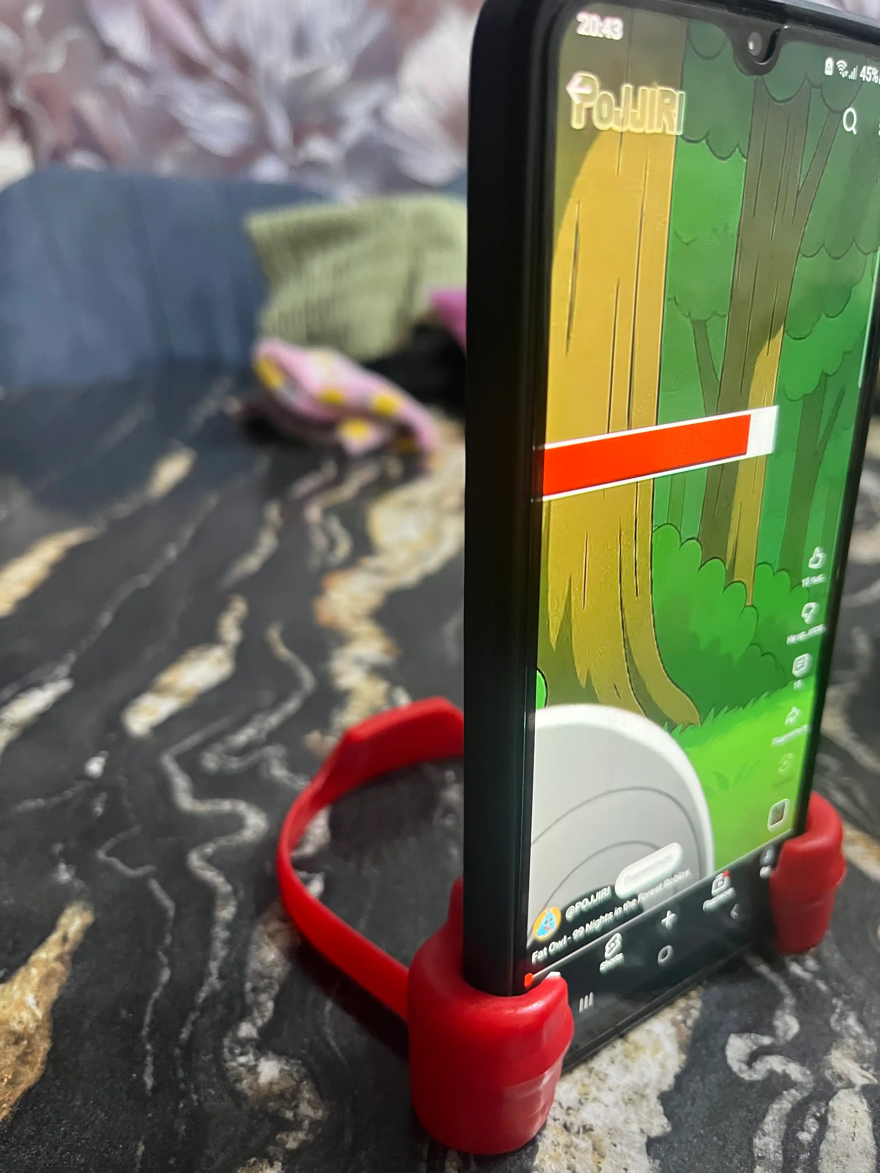 Mobil telefon uchun qulay qo'l ushlagichi