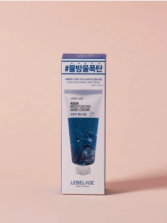 Lebelage Aqua Moisturizing Hand Cream, qo`l uchun yumshatuvchi, namlovchi krem, 100 ml