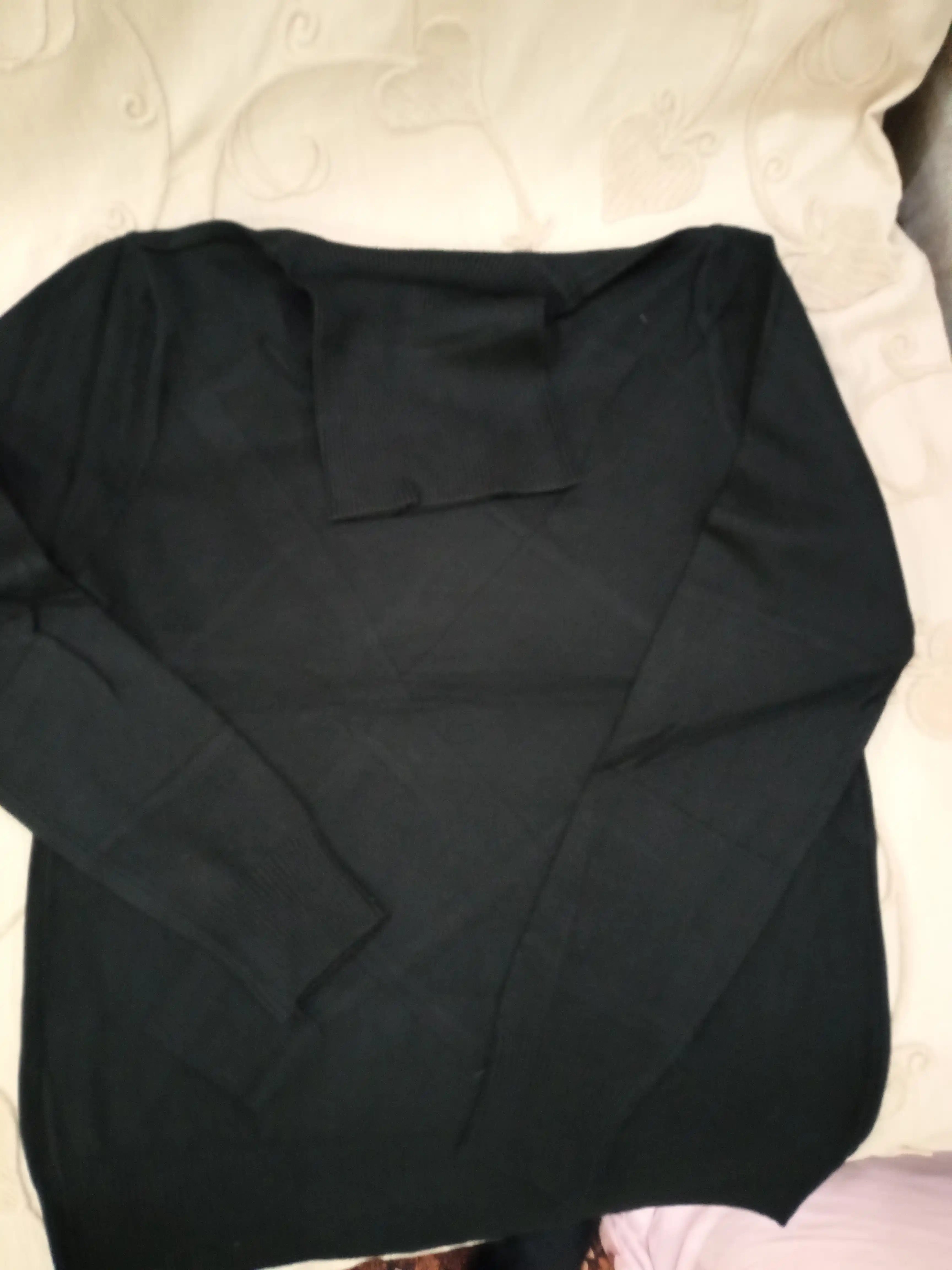 Ayollar uchun kashmyor va junli vodolazka, kuz va qish uchun sviter, L - XL o'lcham