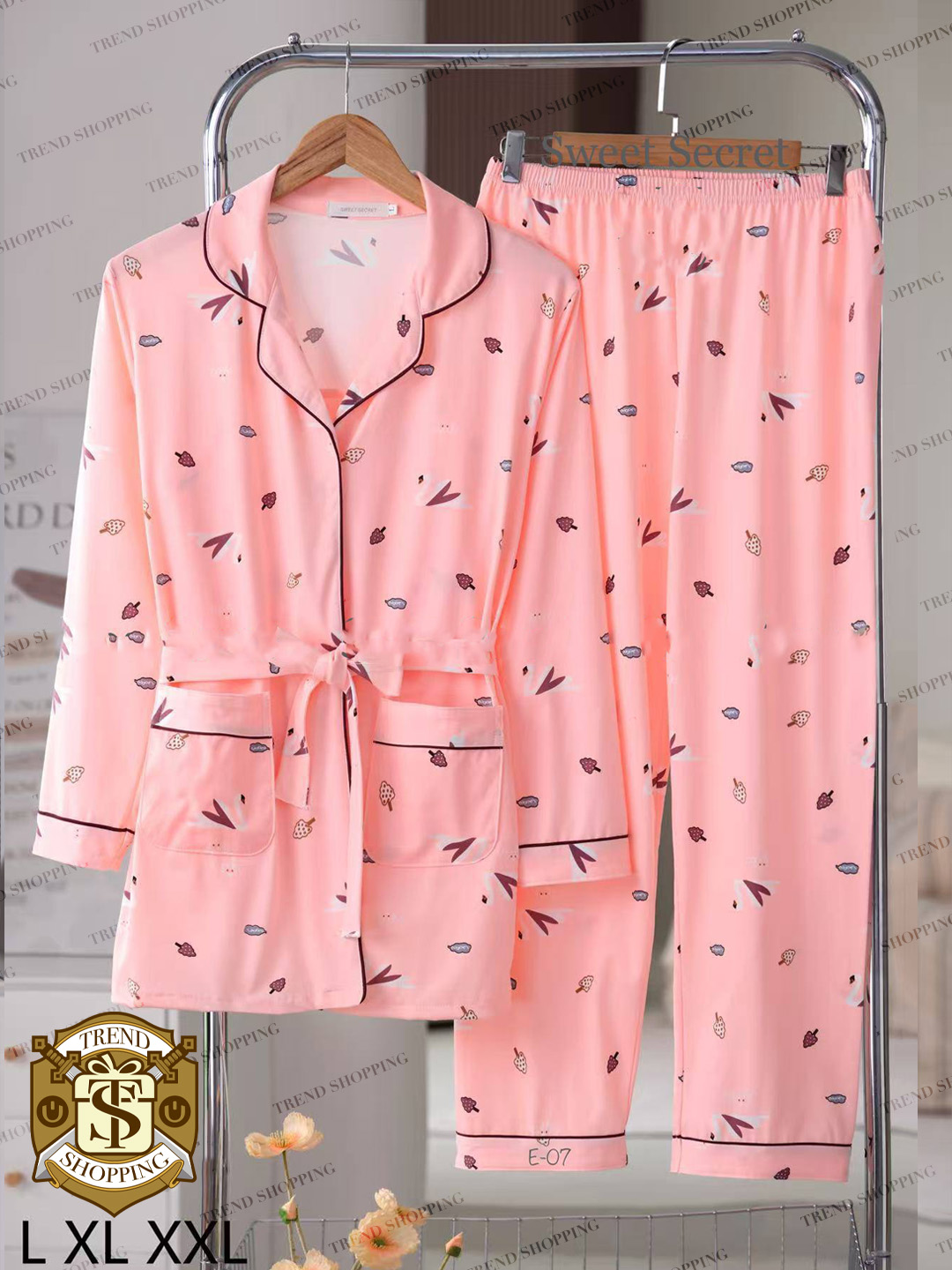 Pijama ayollar uchun, 3 tasi 1 da, barcha fasllar uchun - 