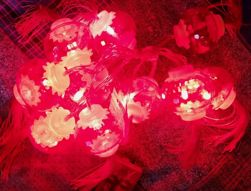 LED girlyanda “Xitoy chiroqchalari”, yangi yil uchun, USB, archa uchun, 3, 6, 10 metr