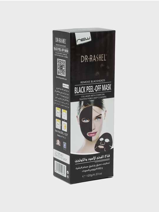 Черная маска для лица, от черных точек и прыщей, DR RASHEL Black Peel-Off Mask 120 мл