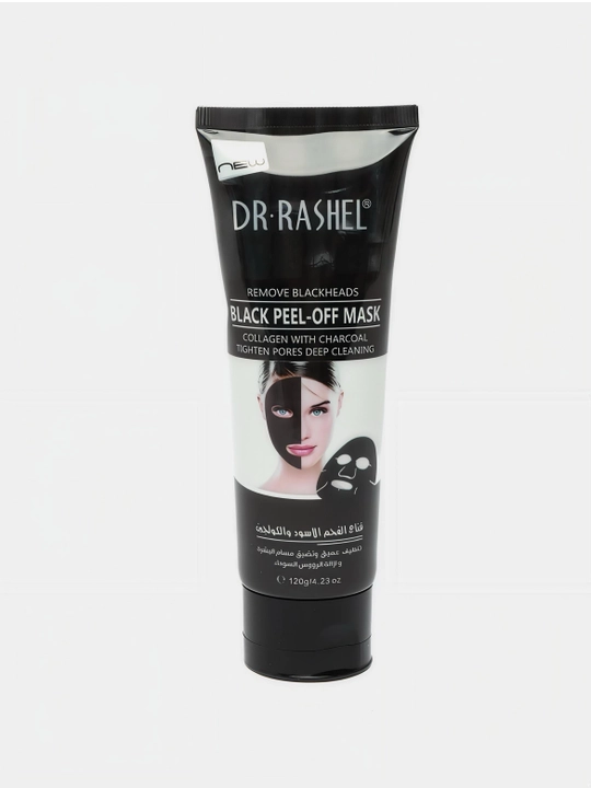 Черная маска для лица, от черных точек и прыщей, DR RASHEL Black Peel-Off Mask 120 мл