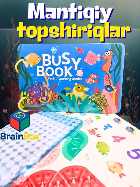 Busy Book rivojlantiruvchi kitob — stikerlar va boshqotirmalar - 